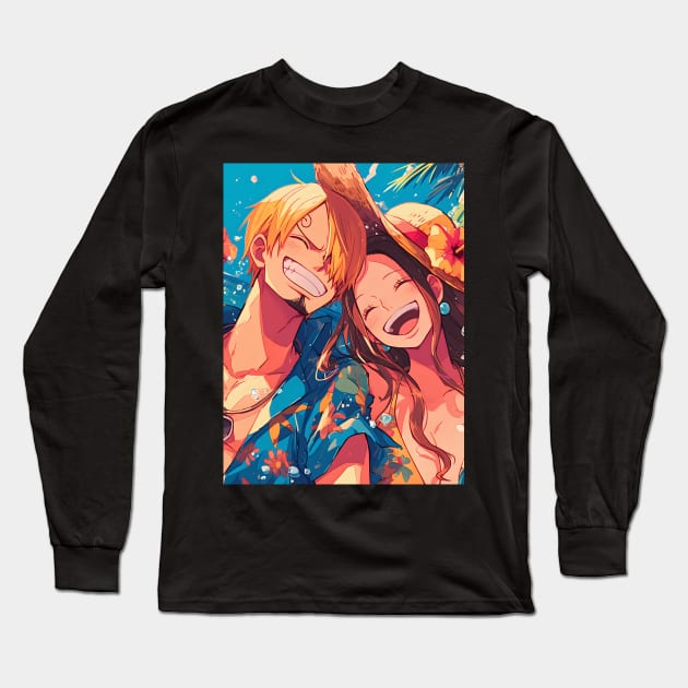 Pirate Odyssey: Anime-Manga Legacy, Mythical Islands, and Swashbuckling Excitement Long Sleeve T-Shirt by insaneLEDP